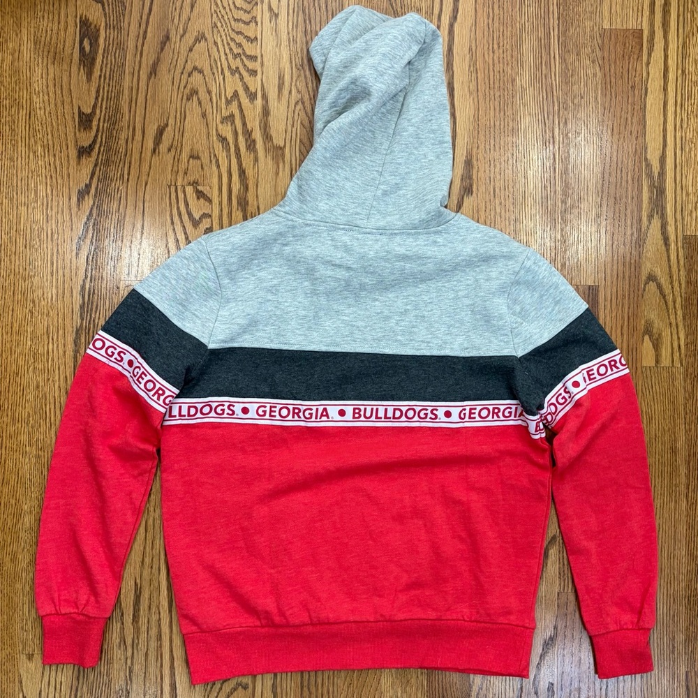 NWT Georgia Bulldogs Block Party Taping Pullover Hoodie UGA Dawgs - Picture 6 of 13